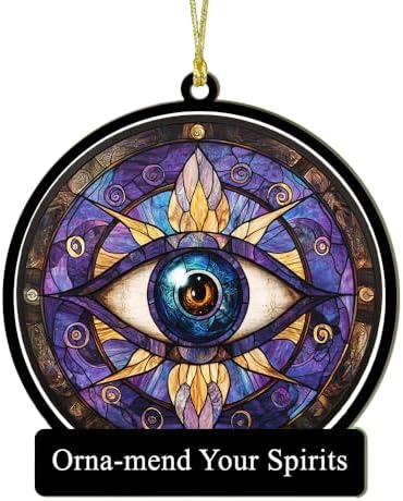 Evil Eye Christmas Ornament for Tree and Window Decor