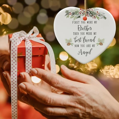 Memorial Ornament for Brother - Sympathy Keepsake