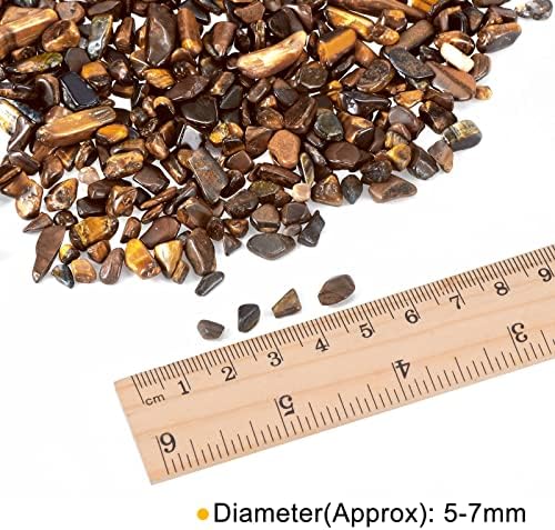 MECCANIXITY Brown Tumbled Stones for Aquarium Vase Decoration