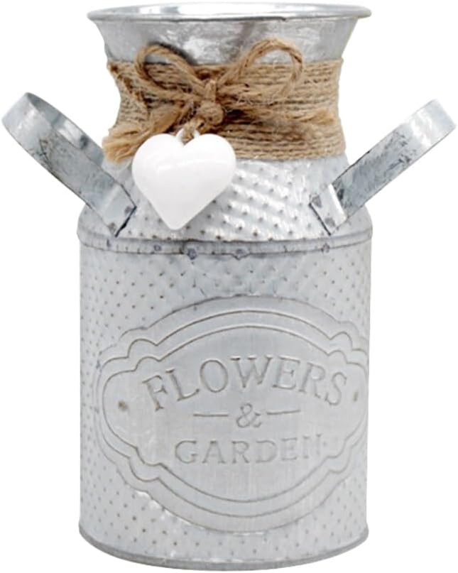 BESPORTBLE Large Round Iron Flower Pot for Home Decor