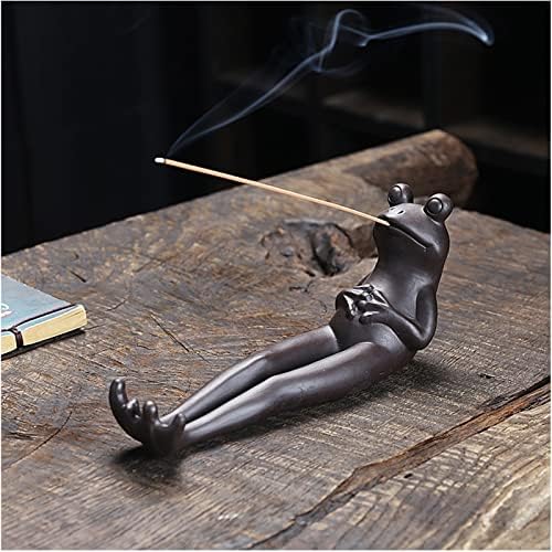 Frog Incense Holder - 45 Sandalwood Sticks Aromatherapy Yoga Meditation Decor