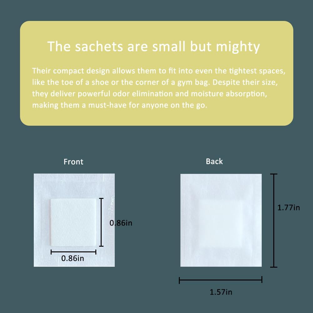 100 Pack Lavender Scented Sachets for Odor Control