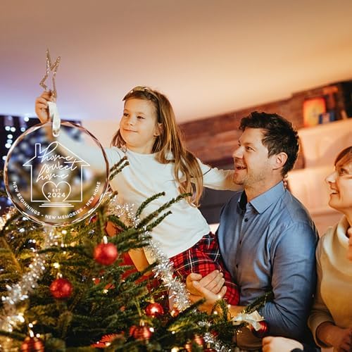 New Home Glass Ornament 2024 - House Warming Gift