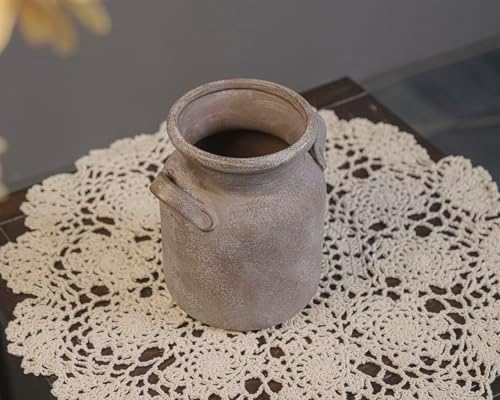 Quoowiit Ceramic Rustic Farmhouse Vase