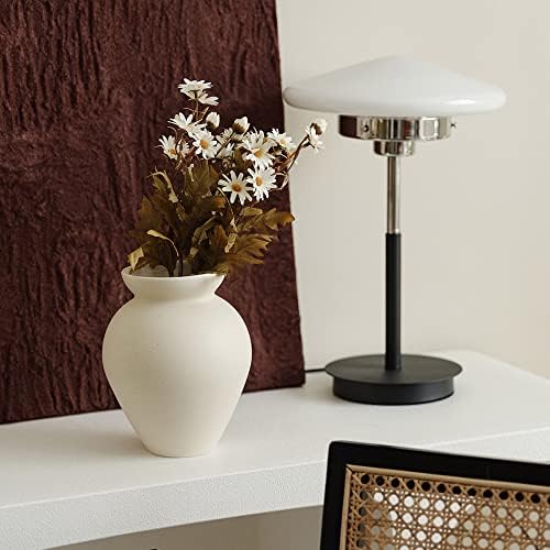 Retro Flower Vase in Coffee Tea Glaze