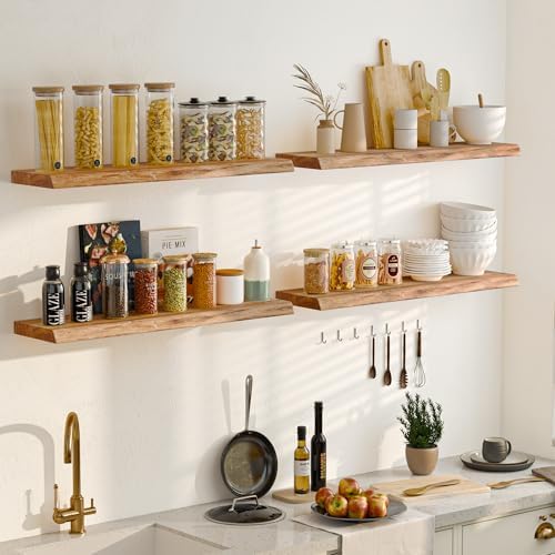 Fun Memories Floating Shelves 24 Natural Set of 2