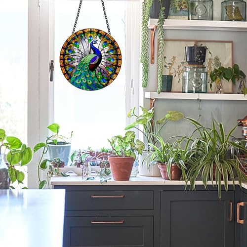 MATIHAY Peacock Acrylic Wall Decor Hanging