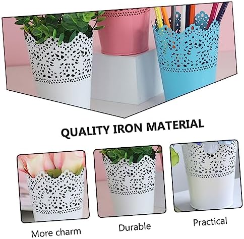 2pcs Elegant Iron Flower Vase for Home Decor and Wedding Centerpieces