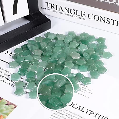 Rockcloud 10 Piece Star Shaped Crystal Pocket Stones