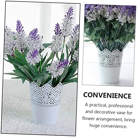 2pcs Elegant Iron Flower Vase for Home Decor and Wedding Centerpieces
