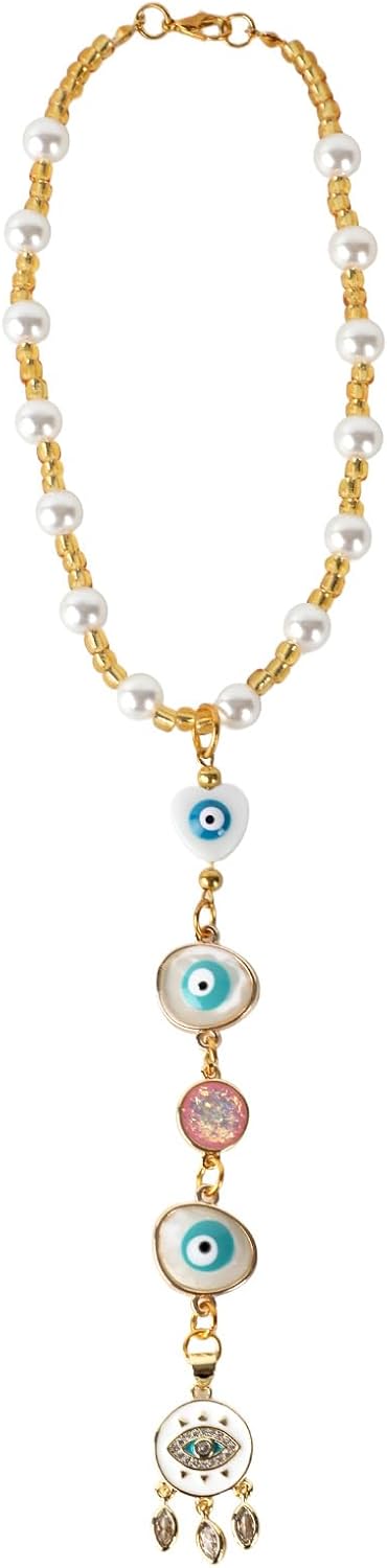 Mikovivi Gold Evil Eye Car Hanging Ornament