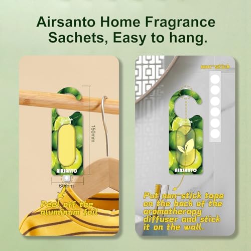Lemon Essential Oil Sachets 6 Pack - Home Car Fresheners
