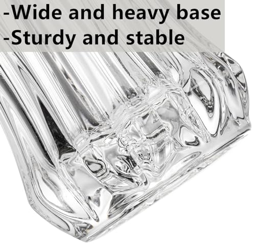 Dicunoy Set of 2 Crystal Flower Vases for Centerpieces