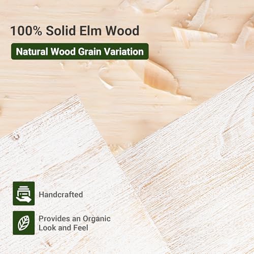 Vivelove Elm Wood Floating Book Shelves 36x8x14 Inch