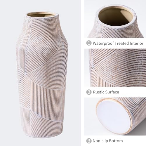 Vintage Ceramic Flower Vase 96 Inch Farmhouse Decor