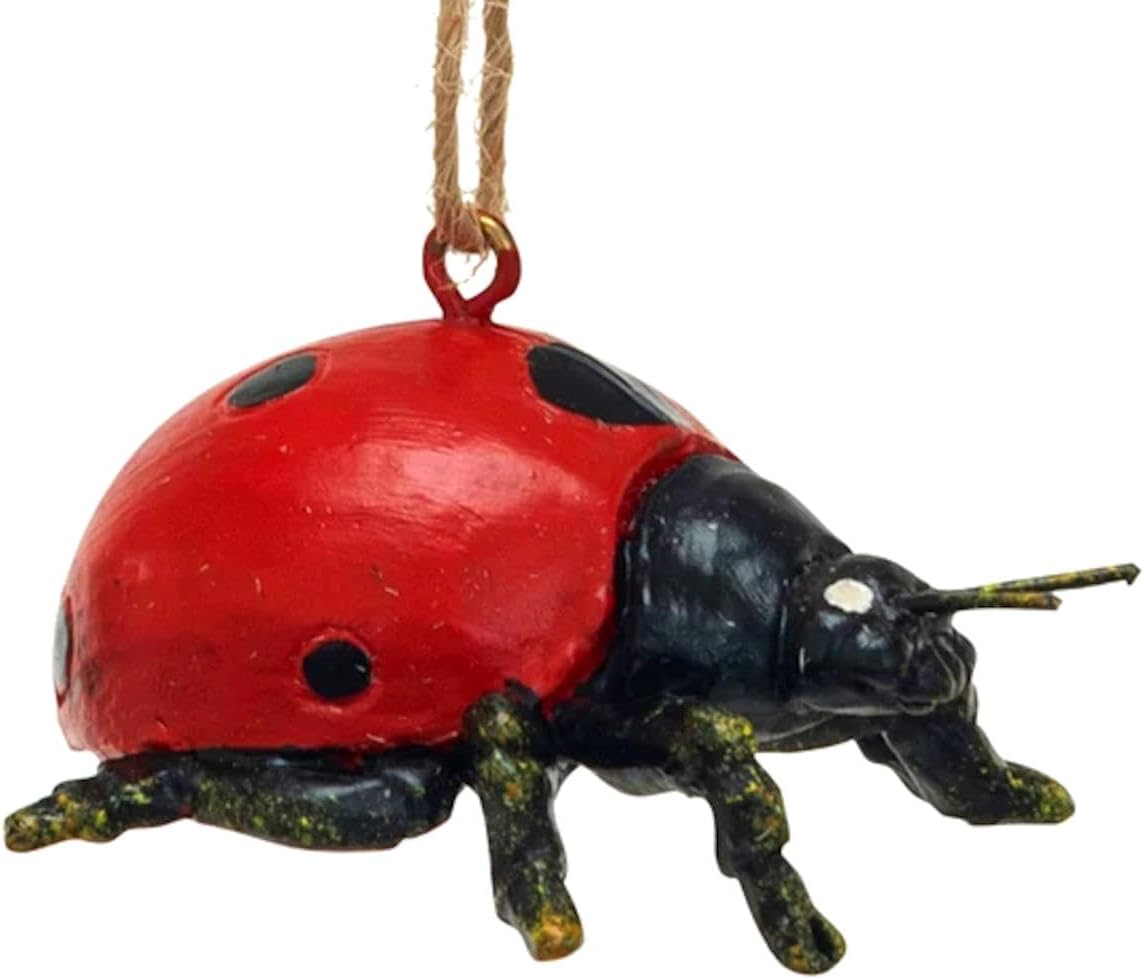 The Bridge Collection 175 Inch Resin Ladybug Christmas Ornament
