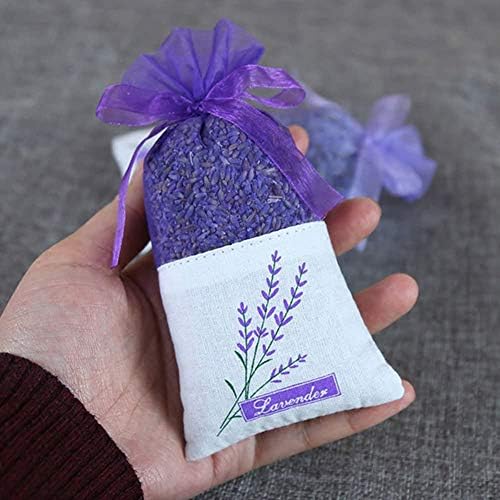 TooGet Lavender Sachet Bags Natural Ultra Blue Lavender Buds for Home Fragrance and Room Decor - Pack of 6