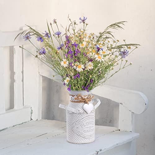 Iron Vase Milk Bottle Rustic Decor Vase for Home Wedding Use