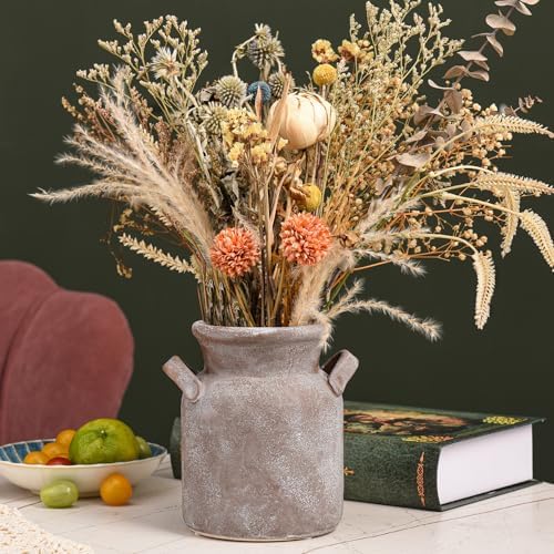 Quoowiit Ceramic Rustic Farmhouse Vase