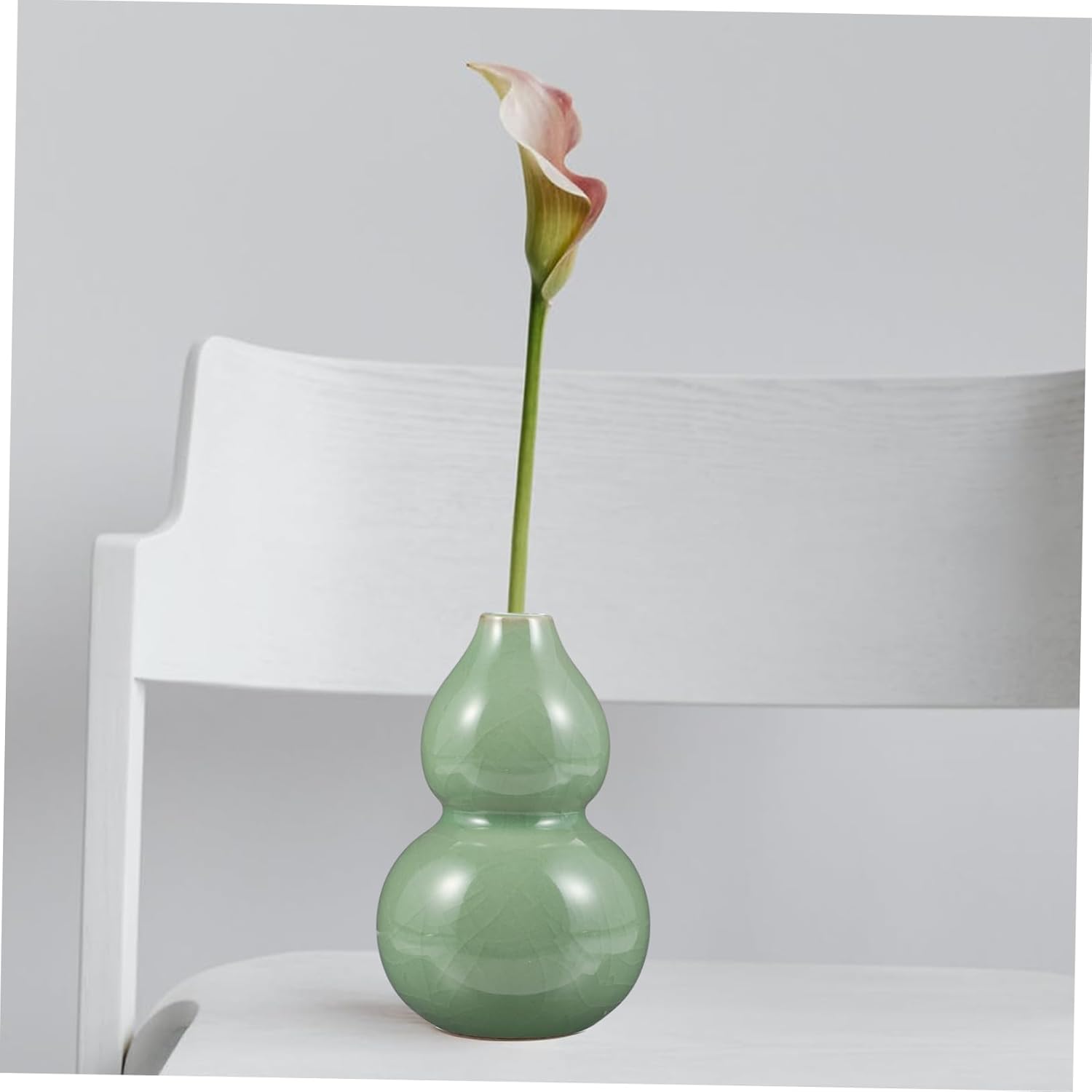 STOBAZA Ceramic Hydroponic Vase for Home Office Decor