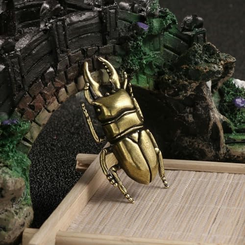 Solid Brass Big Beetle Antique Decoration