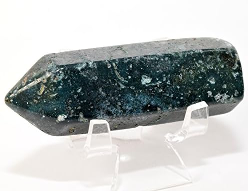 HQRP 29 Inch Blue Green Agate Natural Crystal Stone Wand