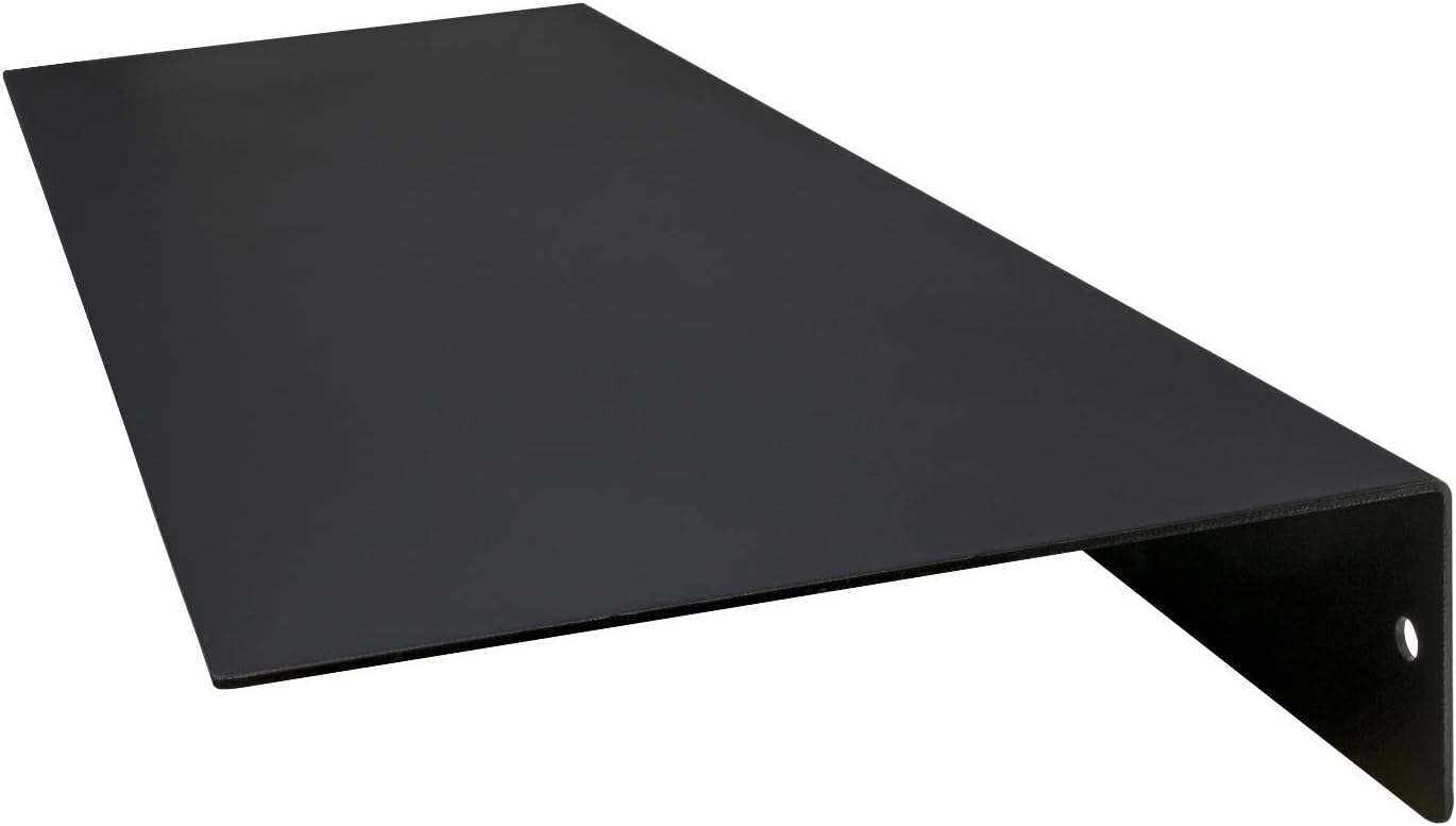 Buhbo Mitus Floating Shelf Wall Mounted Heavy Duty Industrial Steel Black