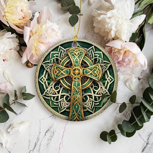 SunSky Gallery Irish Trinity Celtic Cross Ornament