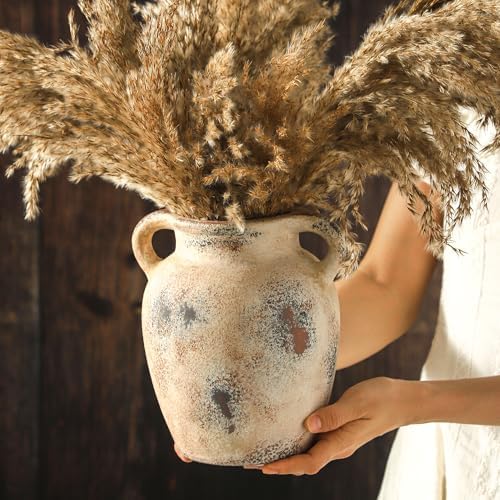 Enra Rustic Farmhouse Vase with Handle 78 Inch