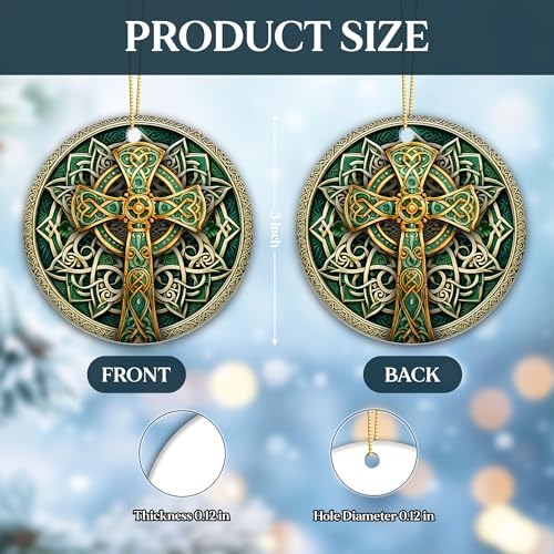 SunSky Gallery Irish Trinity Celtic Cross Ornament