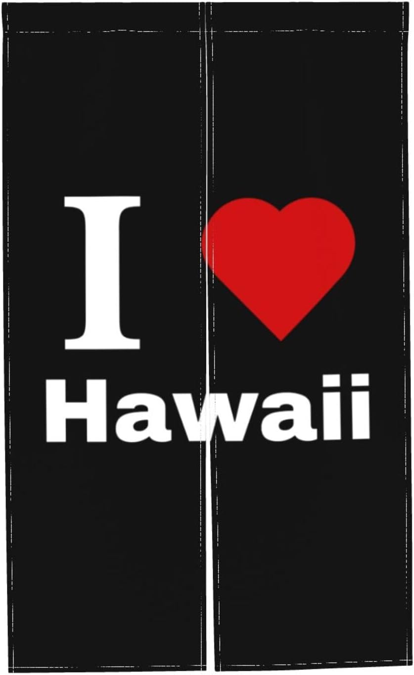 I Love Hawaii Blackout Curtain Panels 34x56in