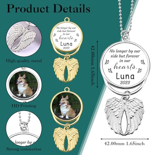 Custom Pet Photo Memorial Car Charm Pendant