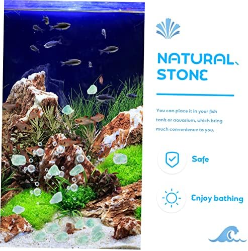 Green Fluorite Decor Stones for Home Aquarium and Office Use