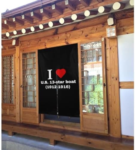 I Love US 13-Star Boat Blackout Curtains for Doorway