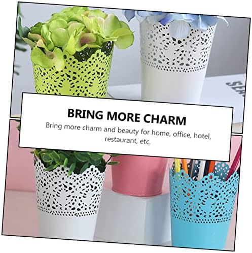 2pcs Elegant Iron Flower Vase for Home Decor and Wedding Centerpieces