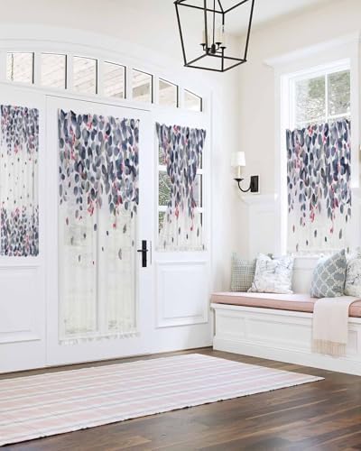 Elegant Door Curtains with Tiebacks and Rod Pockets