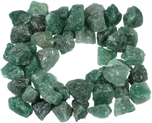 Nupuyai Green Strawberry Quartz Tumbling Stones Set
