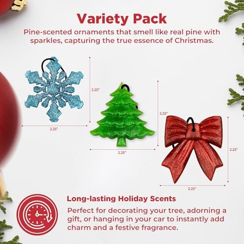 Holiday Ornaments with Scent - 3 Pack Variety