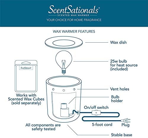 Scentsationals Lantern Wax Melt Warmer - Flame Free Safe Decorative