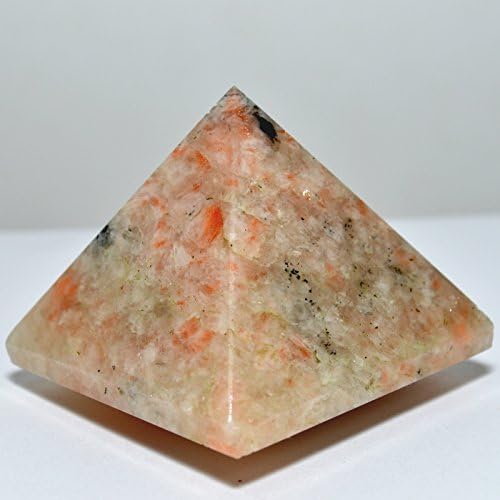 HC Set 23 Inch Sunstone Pyramid and Aragonite Cabochon