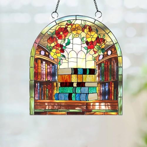 Book Lover Acrylic Window Suncatcher Decor
