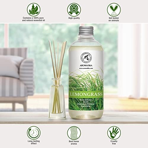 Lemongrass Diffuser Refill - Fresh Long Lasting Fragrance