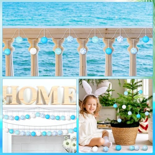 Zhanmai 12 Pcs Summer Ocean Themed Hanging Ornaments