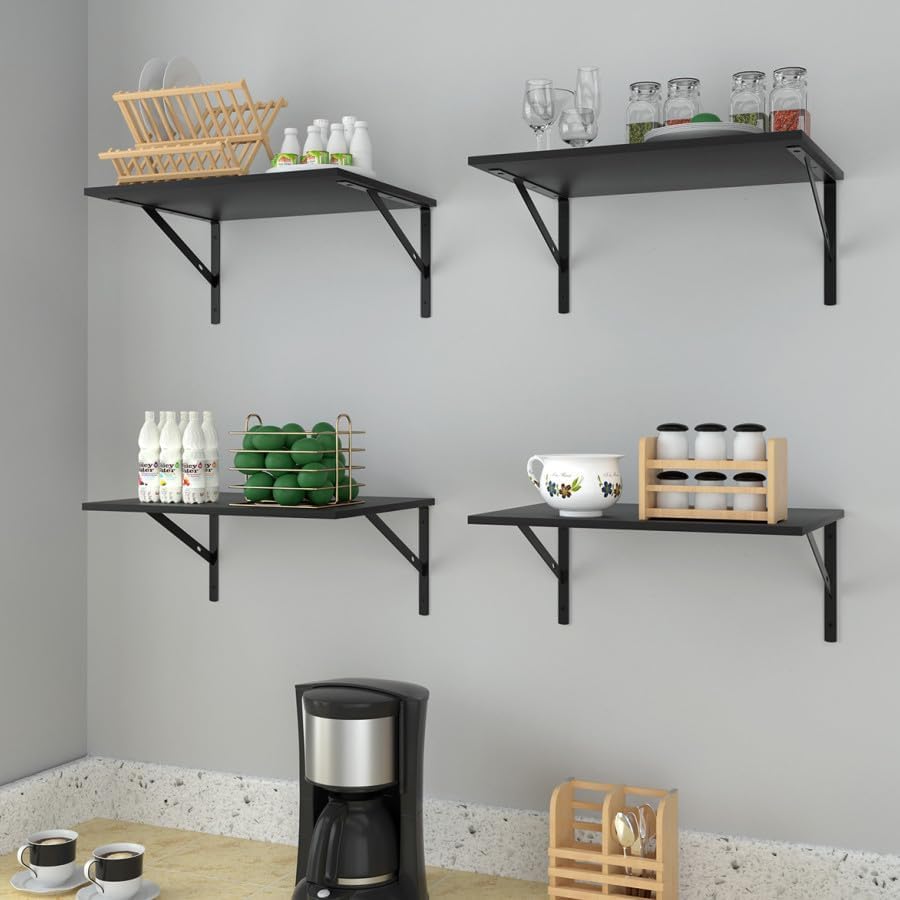 YISHIDA 12 Inch Deep Floating Shelves for Wall