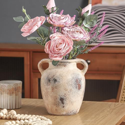 Enra Rustic Farmhouse Vase with Handle 78 Inch