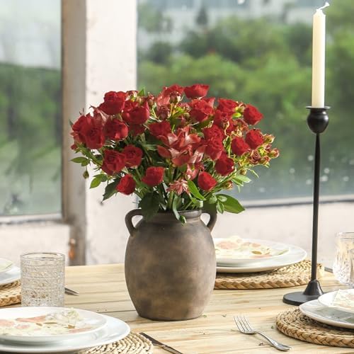 Dobbyby Ceramic Flower Vase 76 Inch Black