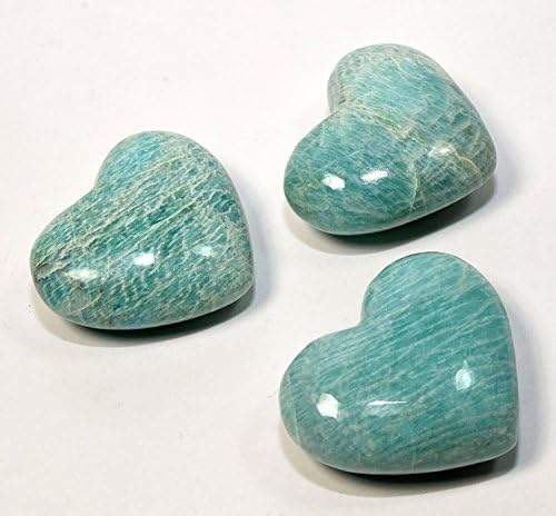 Natural Green Amazonite Heart Feldspar Crystal Stone - 1PC