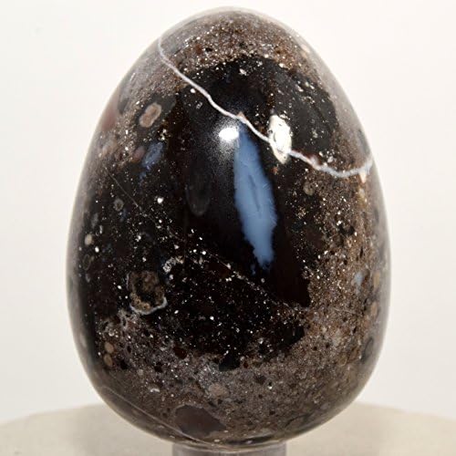 HQRP 60mm Multicolor Agate Egg with Stand