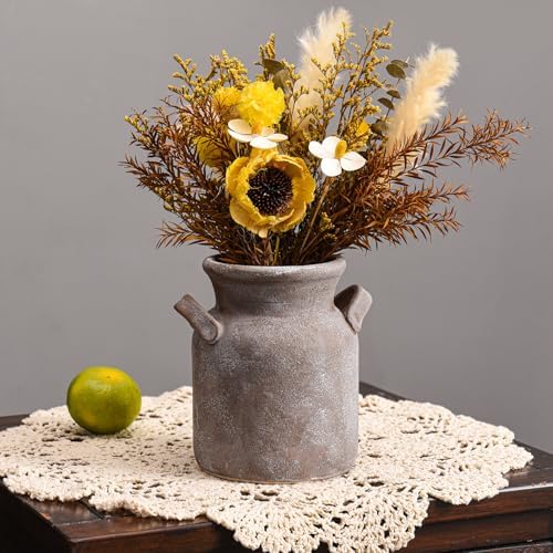 Quoowiit Ceramic Rustic Farmhouse Vase