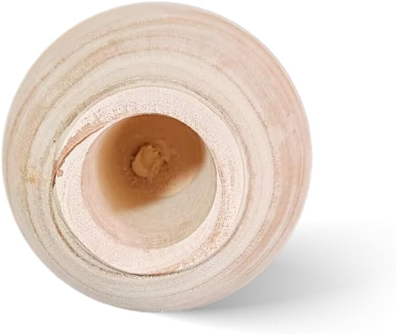 WEIDUOFUN Natural Wood Flower Vase Decorative Urn Planter Pitcher for Home Wedding Cafe